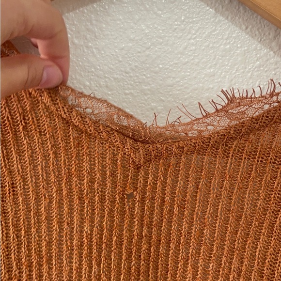 Blu Pepper Oversized Terracotta Knit Top - Picture 10 of 12